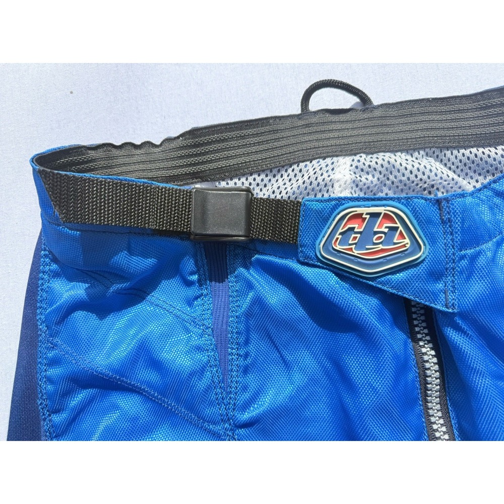 Troy Lee Design Motocross Pants Mens Size 36 Blue/Black/Red ATV Dirtbike Y2K 90s - Picture 5 of 14